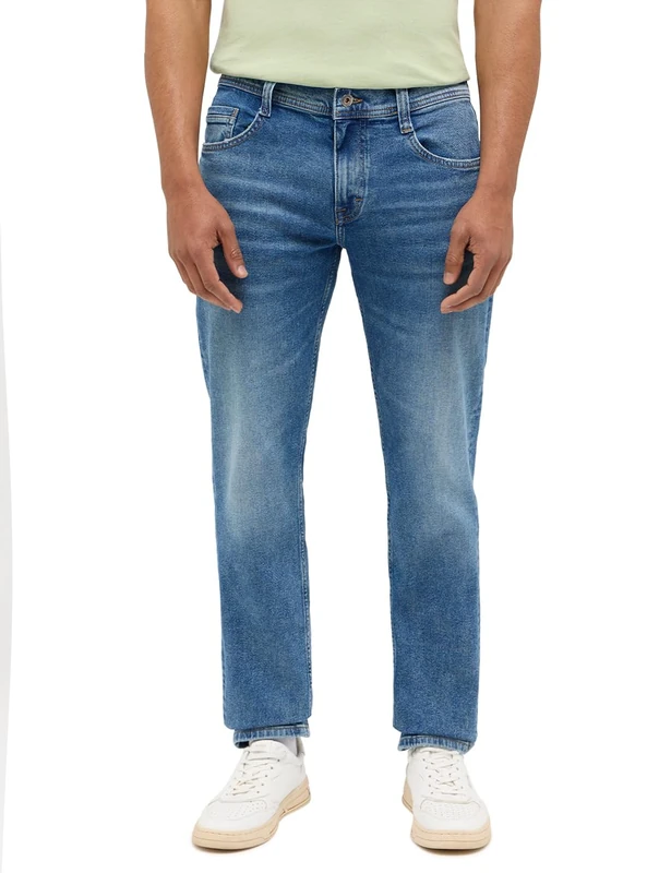 MUSTANG Men's Style Denver Straight Jeans, Medium Blue 784, 34W / 32L