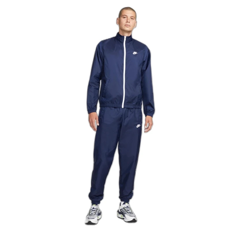 NIKE DR3337-410 M NK CLUB LND WVN TRK SUIT Jacket Men's MIDNIGHT NAVY/WHITE Size M