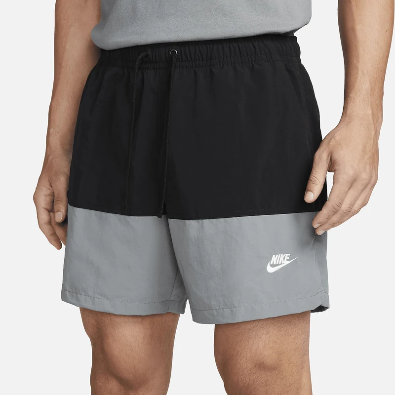 NIKE FB7811-010 M NK Club+ WVN Short CB Shorts Men's Black/Smoke Grey/White Size XS