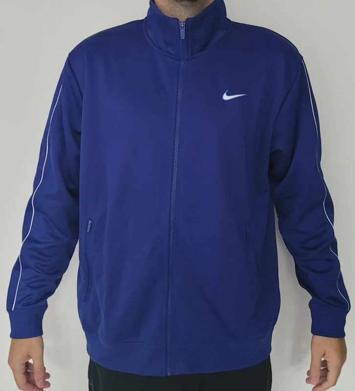 NIKE FN0257-455 M NSW SP PK TRACKTOP Sweatshirt Men's DEEP ROYAL BLUE/WHITE Size XL