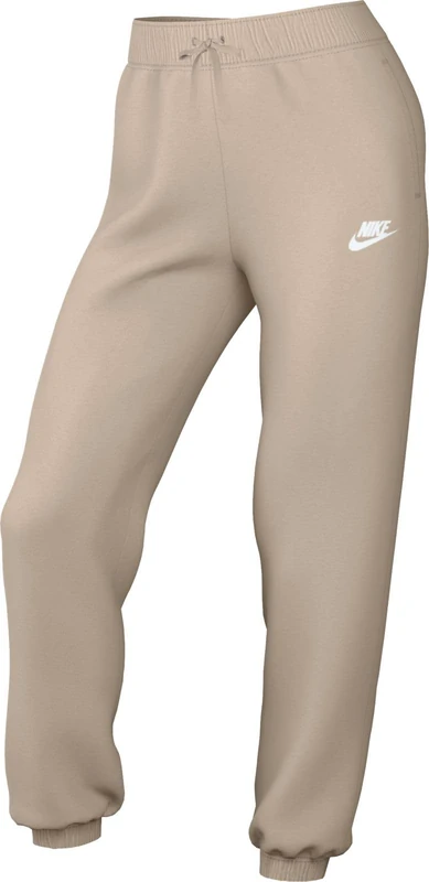 NIKE DQ5191-126 W NSW Club FLC MR Pant STD Pants Women's SANDDRIFT/White Size S-T