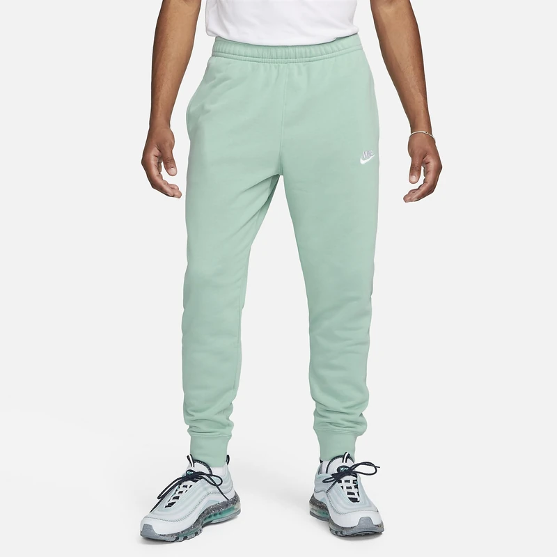 NIKE BV2679-309 M NSW Club JGGR FT Pants Men's Mineral/Mineral/White Size L
