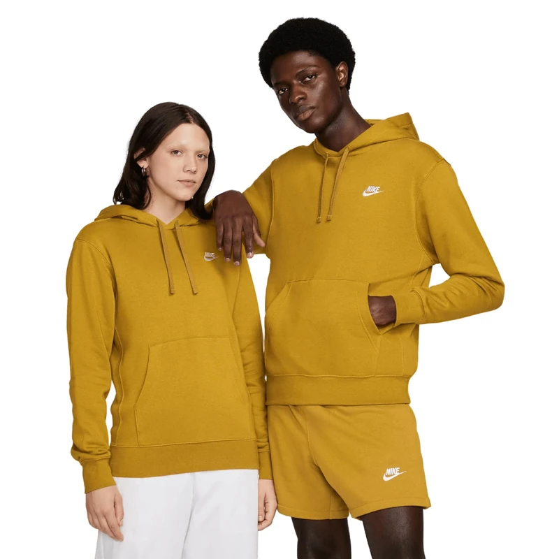 NIKE BV2654-716 M NSW CLUB HOODIE PO BB Sweatshirt Men's BRONZINE/BRONZINE/WHITE Size XS