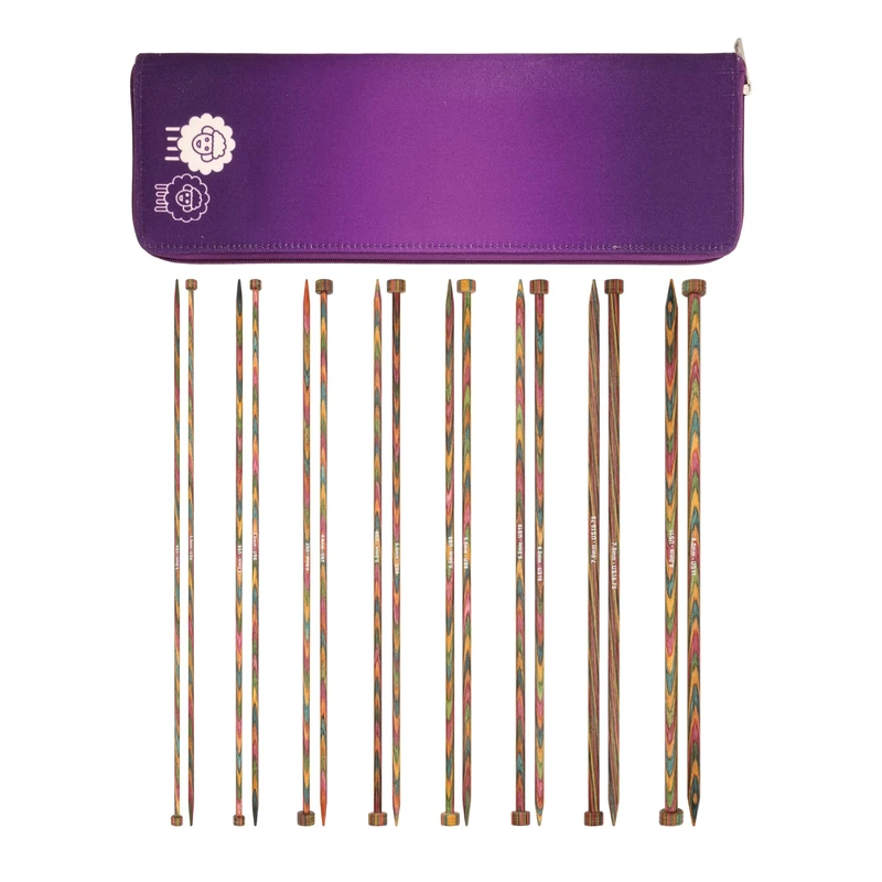KnitPro Symfonie Single Pointed Needle Set 12" (30cm) | 8 Sizes (3.5mm to 8mm)