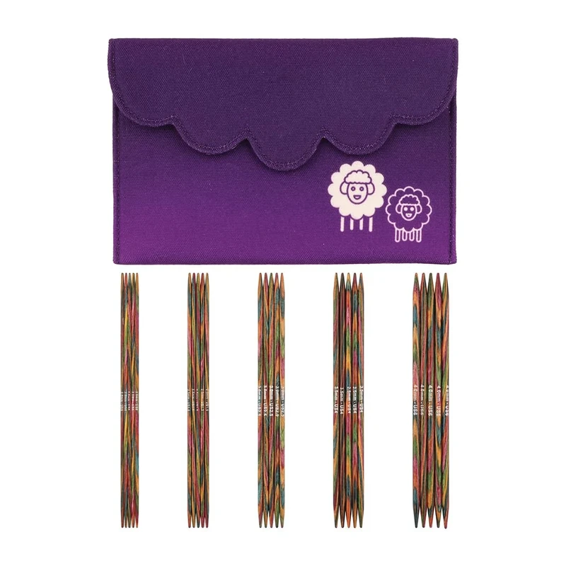 KnitPro Symfonie Double Pointed Needle Set 6" (15cm) | 5 Sizes (2mm to 4mm)