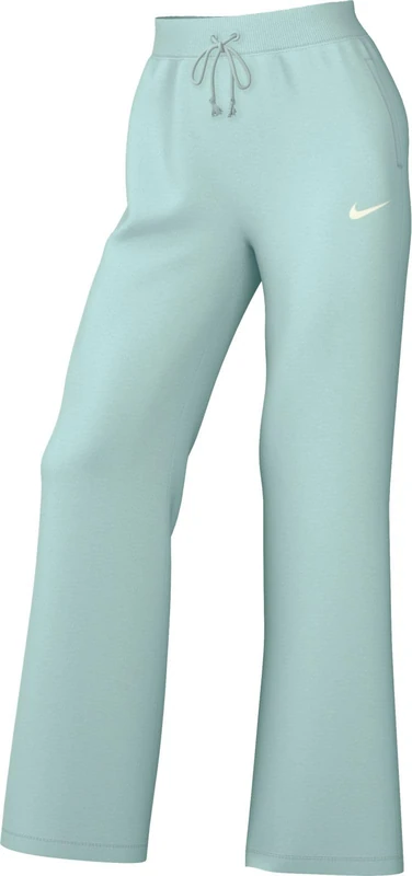 NIKE DQ5615-346 W NSW PHNX FLC HR Pant Wide Pants Women's Jade ICE/SAIL Size XL-S