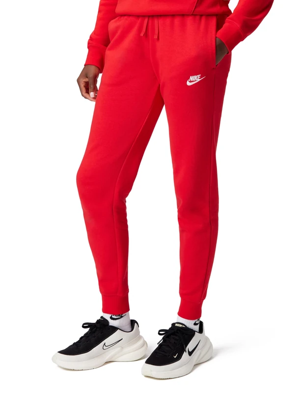 NIKE DQ5191-657 W NSW Club FLC MR Pant STD Pants Women's University RED/White Size L-S