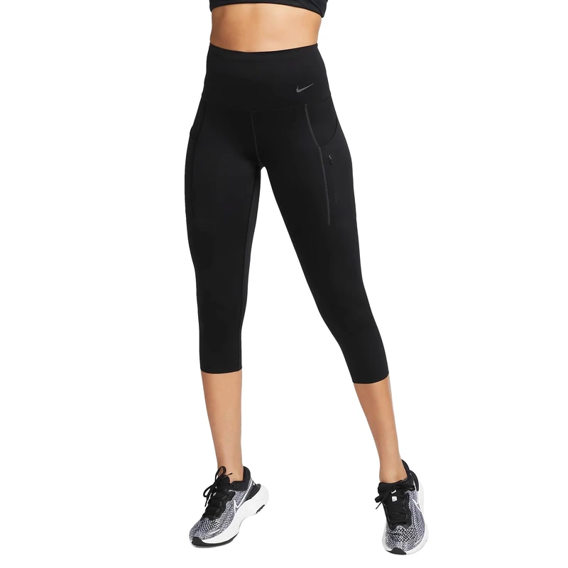 NIKE DQ5881-010 W NK DF GO HR Crop TGHT Leggings Women's Black/Black Size M