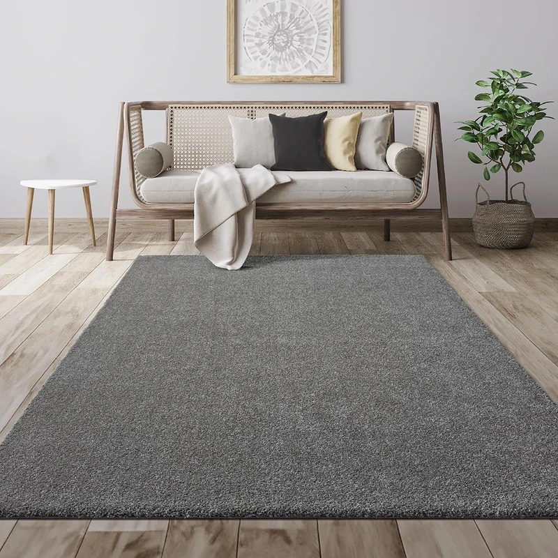 Mia´s Teppiche Giant Modern Fluffy Dense Short Pile Living Room Rug, Supersoft Feeling, Melange Effect, Elegant Shine