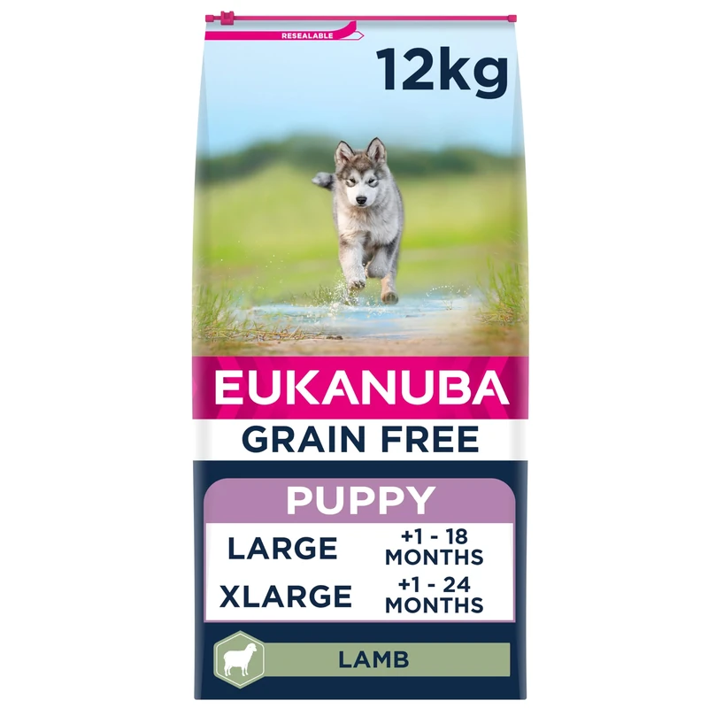Eukanuba Grain Free Puppy Large Dry Dog Food Lamb 12kg