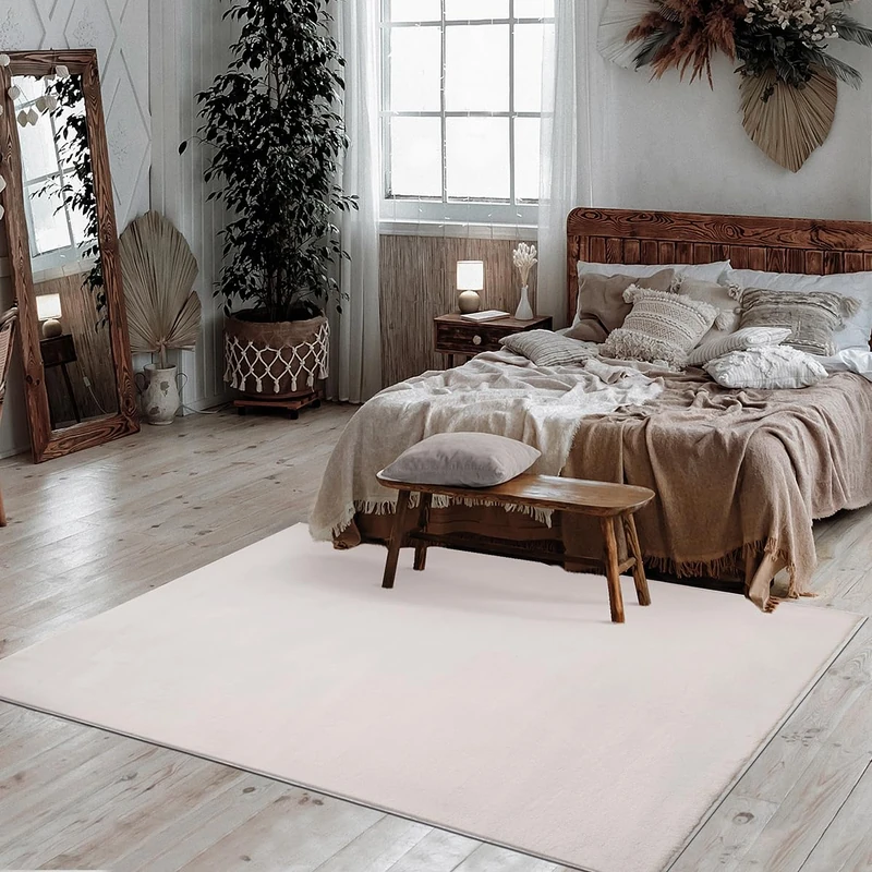 Mia's Nova Rugs, Cuddly Warm Fur Rug, Soft and Elegant, Washable and Suitable for Underfloor Heating, Oeko-Tex Certified