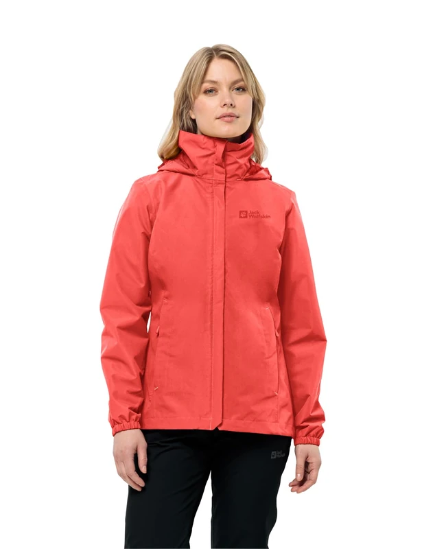 Jack Wolfskin Stormy Point 2l JKT W Jacket, Bright Red, XS Women's