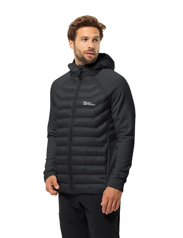 Jack Wolfskin ROUTEBURN PRO HYBRID M, Men’s Softshell jacket, black,