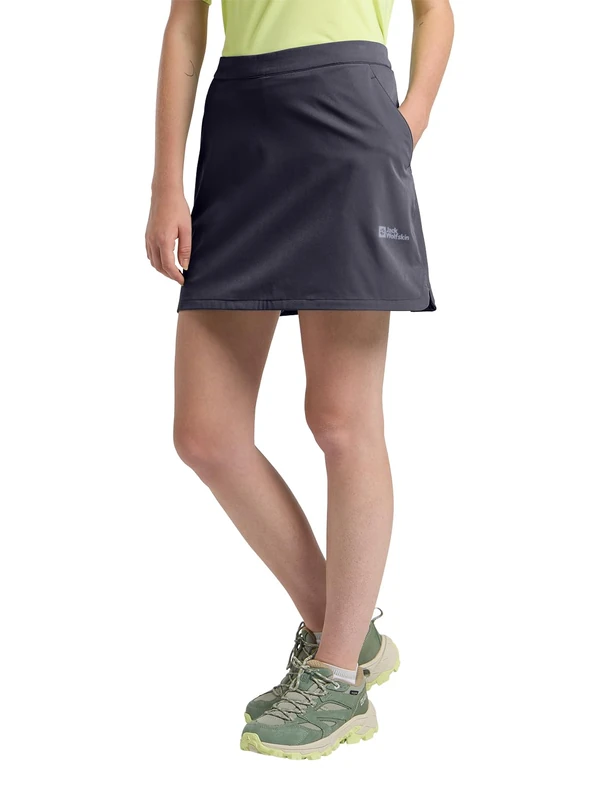 Jack Wolfskin Hiking Alpine Skort W, Graphite, 3 UK