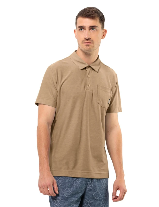 Jack Wolfskin Terral Polo M, Sand Storm, M