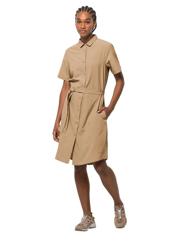 Jack Wolfskin Holiday Midi Dress, Sand Storm, XL