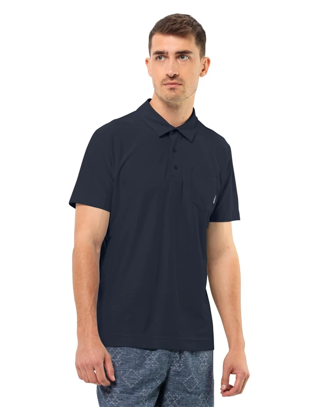 Jack Wolfskin Terral Polo M, Night Blue, L