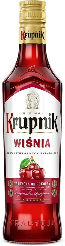 Krupnik Cherry - Luscious Polish Cherry Vodka Liqueur with Perfectly Balanced Sweetness & Tartness 28% ABV 50cl
