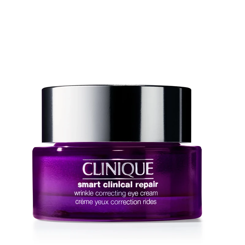 Clinique Smart Clinical Repair Wrinkle Correcting Eye Cream With Hyaluronic Acid + Peptides | Anti-Ageing, Hydrating + Depuffing With Massage