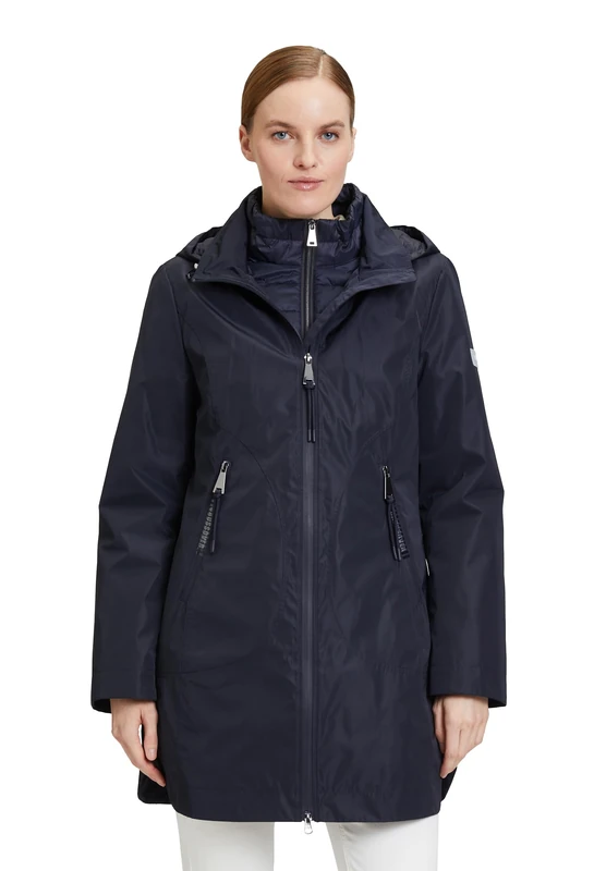 Betty Barclay Women's Cotton Jacket, darkblue, 12