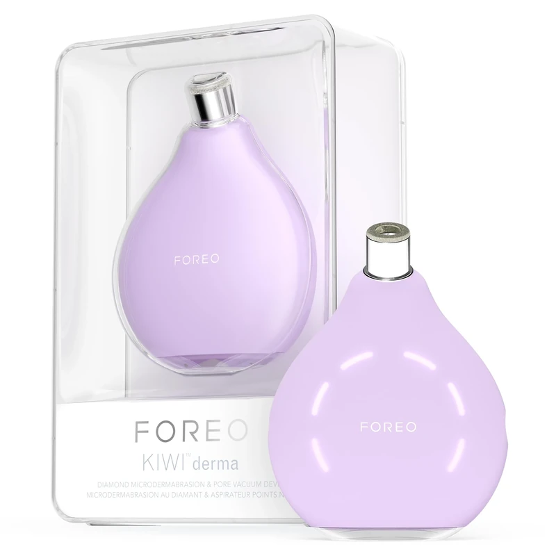 FOREO KIWI Derma Microdermabrasion Machine, Whitehead & Blackhead Remover Tool, Premium Skincare Face Exfoliator & Pore Vacuum, T-Sonic Massage & Resurfacing Face Scrubber Device