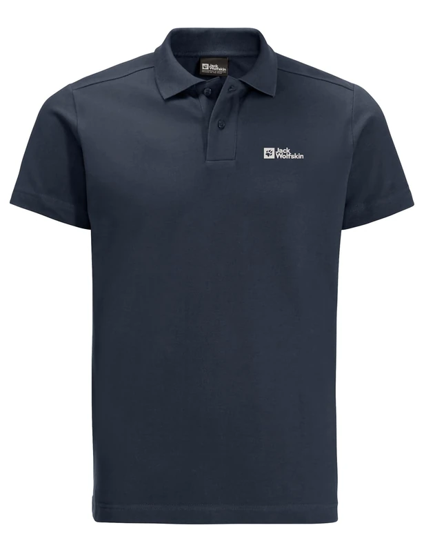 Jack Wolfskin Essential Polo M, Night Blue, L - Image 1