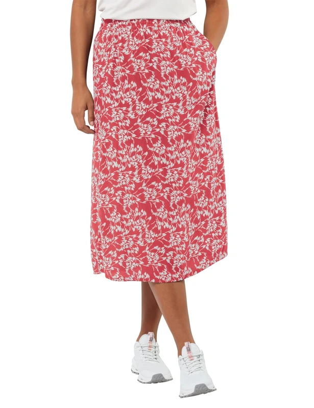 Jack Wolfskin Summer Meadow Skirt, Leaves Soft Pink, XS - Image 1