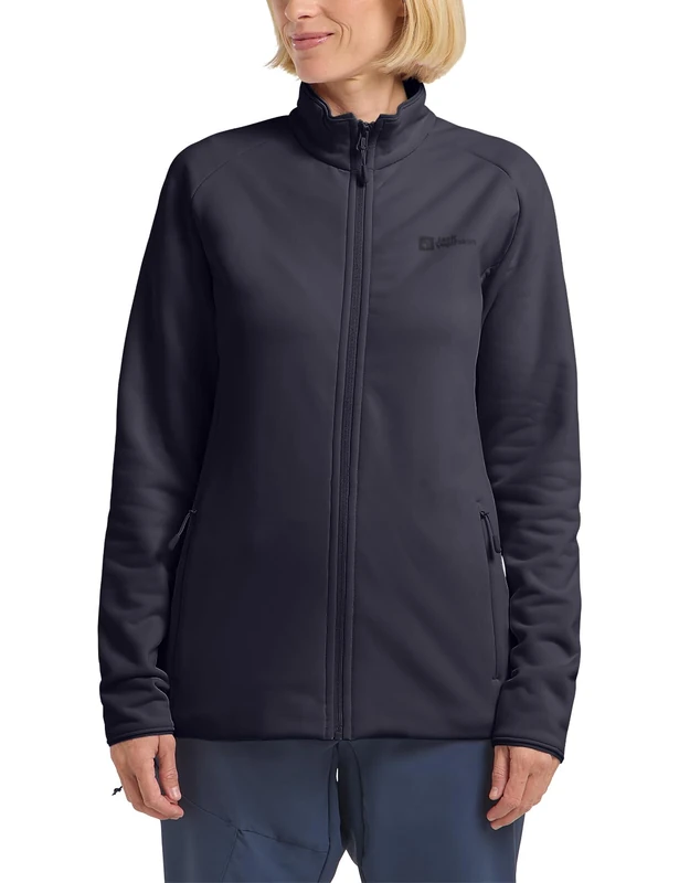 Jack Wolfskin BAISELBERG FZ W, Women’s Fleece Jacket, Graphite, XXL -