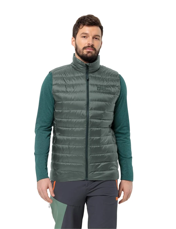 Jack Wolfskin Pilvi Down Vest M, Hedge Green, S