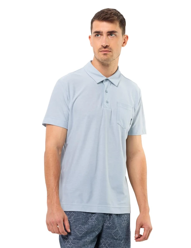 Jack Wolfskin Terral Polo M, Soft Blue, S
