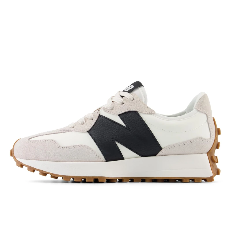 New Balance Women's 327 Shoes, Moonbeam/Black, 4.5/M - Image 1
