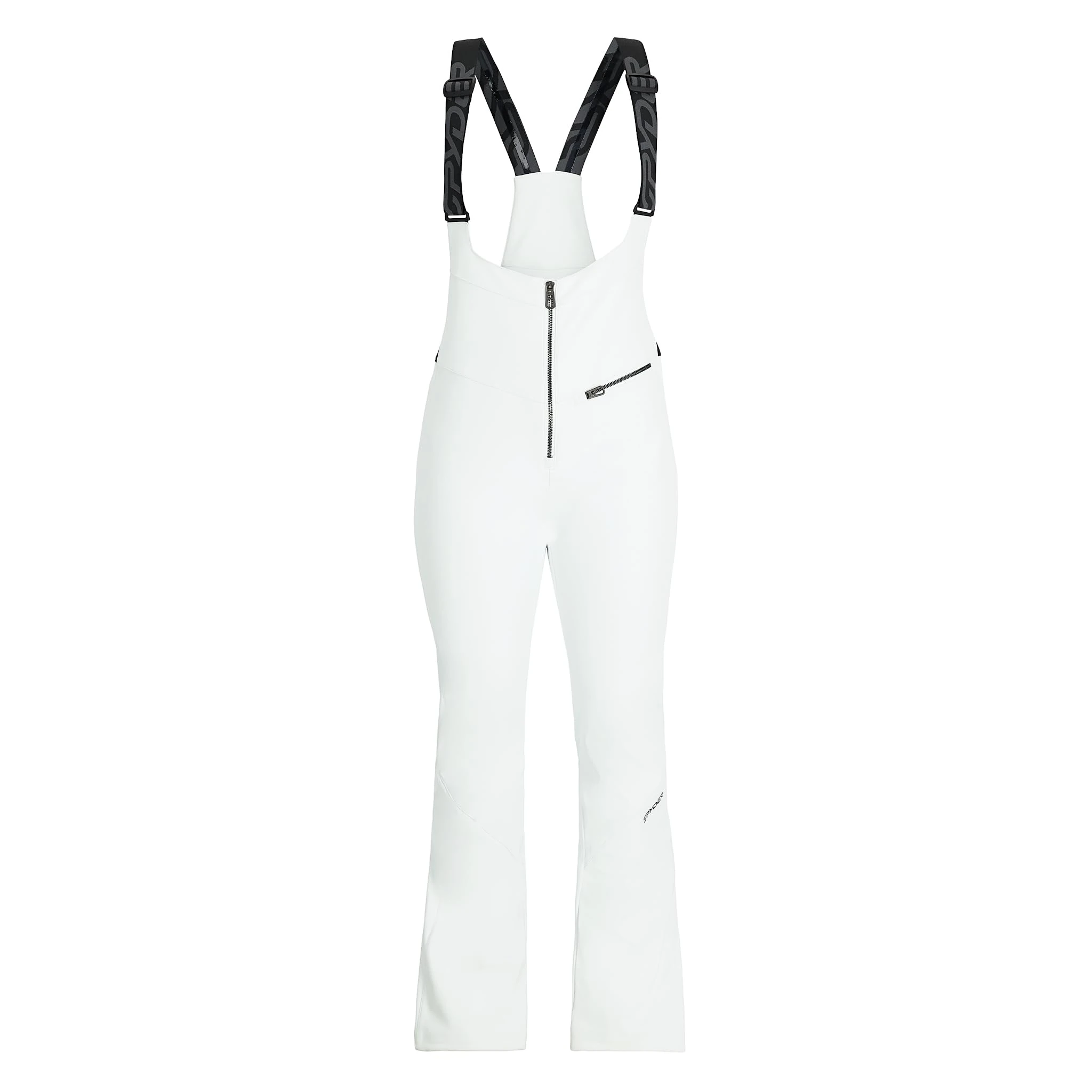 Spyder Women's Strutt Bib Shell Ski Pant, White, 8