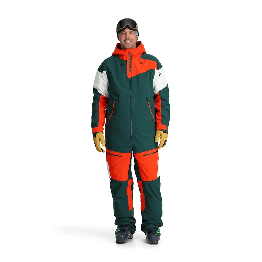 Spyder Men's Utility Ski Snowsuit, Cypress Green, Large