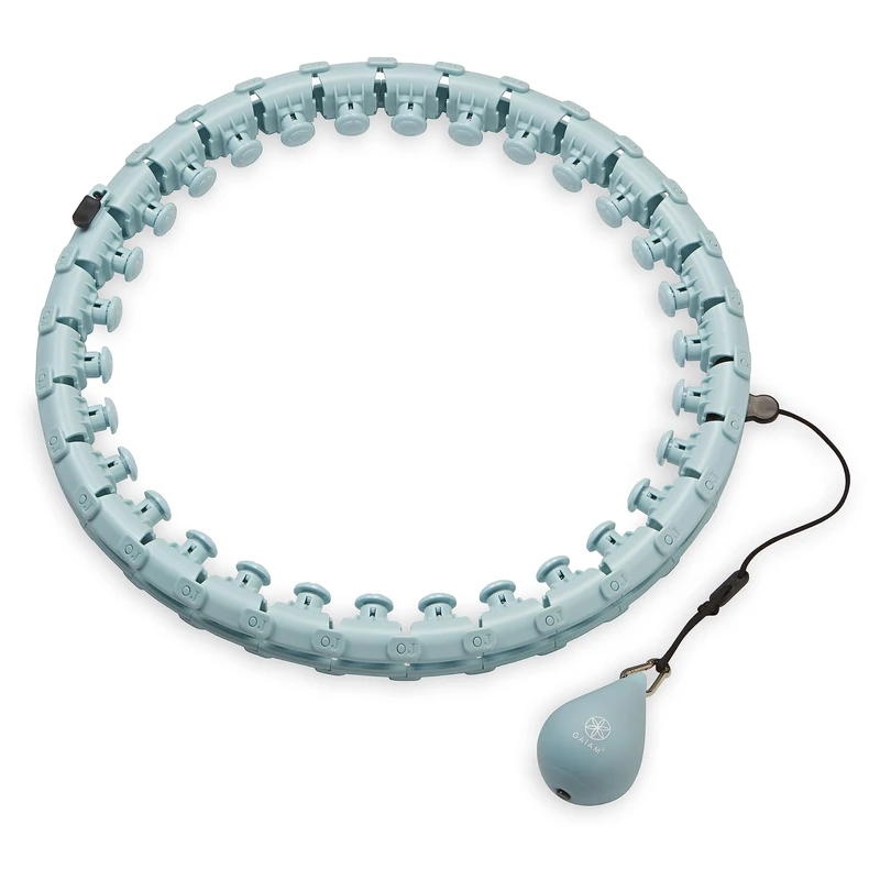 Gaiam Weighted Fitness Hoop with 1lb Weighted Ball - Ideal to Help Improve Balance, Coordination, and Endurance - Image 1