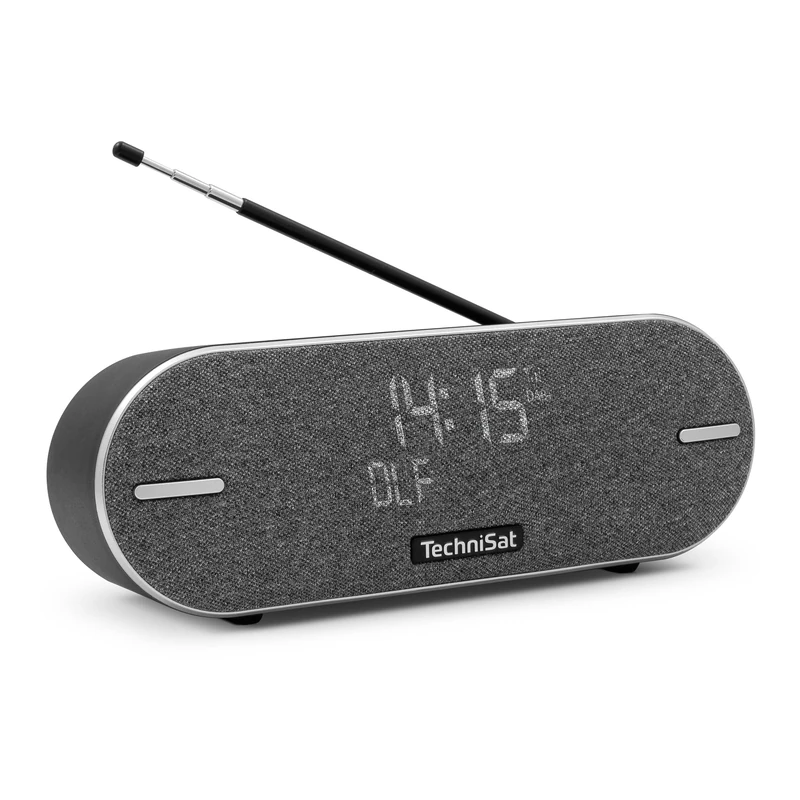 TechniSat DIGITRADIO BT 2 Portable Premium Bluetooth Speaker with DAB+ Digital Radio (FM, Clock, Alarm Timer, Water-Repellent Housing, Favourite Memory, AUX-in, Battery, 20 Watt) Anthracite