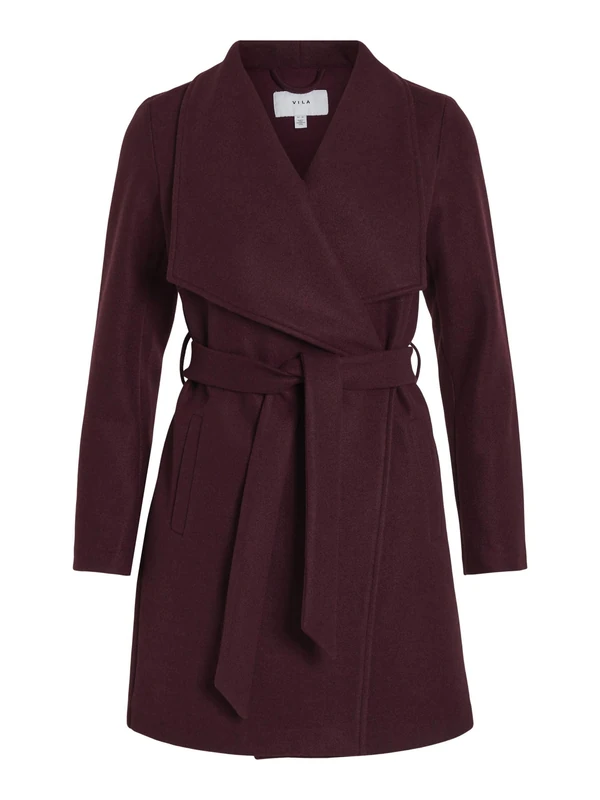 Vila Female Coat Waist Belt, Winetasting, 8