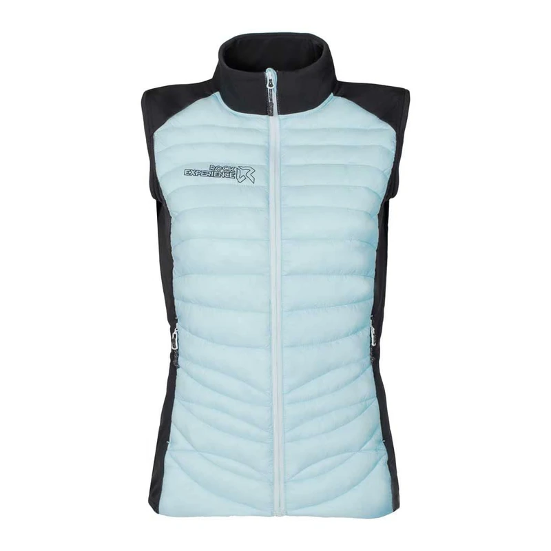 Rock Experience REWV00651-C883 TEQUILA HYBRID WOMAN VEST Sports vest Women's 2285 QUIET TIDE+0208 CAVIAR XXL