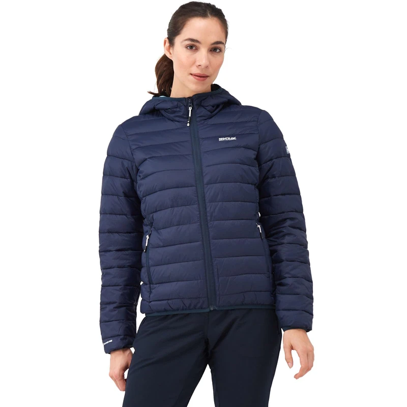 Regatta Womens Hooded Marizion Baffled Jacket Insulated Padded Puffer Winter Coat