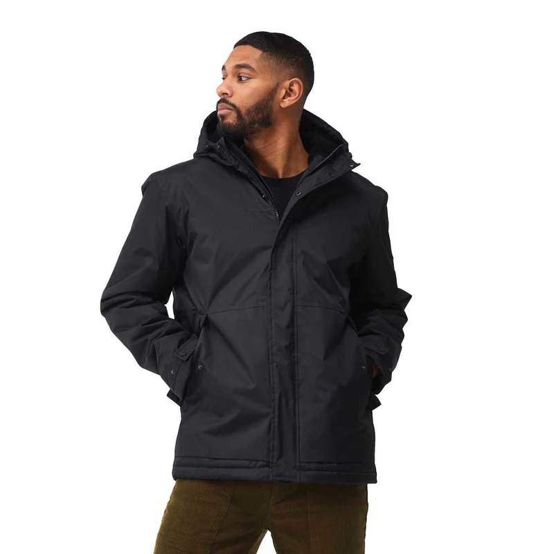 Regatta Mens Sterlings IV Waterproof Winter Jacket Black