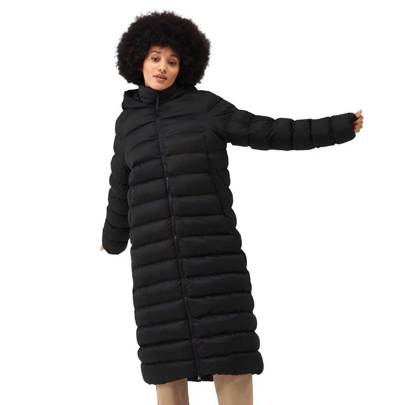 Regatta Womens Elender Longline Padded Hooded Jacket Coat
