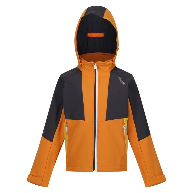 Regatta Haydenbury Softshell Jacket Orange Pepper/Seal Grey 7-8yrs