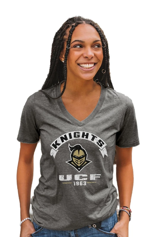 Blue 84 Women's NCAA Officially Licensed T-Shirt Burnout Vintage Scholar - Image 1