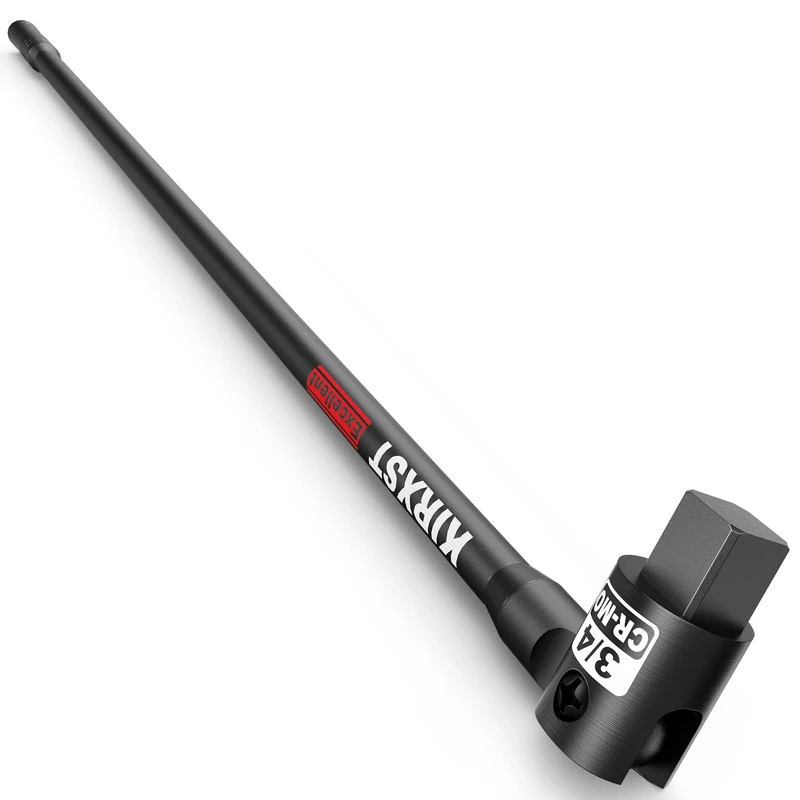 KIRXST 3/4" Drive Heavy Duty Breaker Bar, 810 mm Power Breaker Knuckle Bar, Flexible Handle Breaker Bar, Socket Wrench, Wheel Nut Spanner