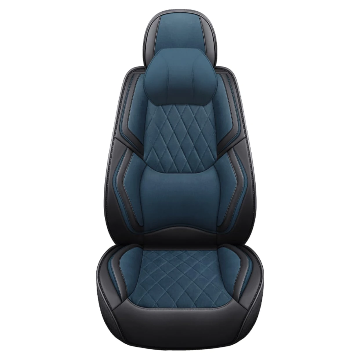 QIOZO ar Seat Covers Universal Full Set for Vauxhall Astra J Astra K Astra H Astra G Astra-H Sri Astra J Sports Tourer Auto Parts/Waterproof/Blue Luxury Edition