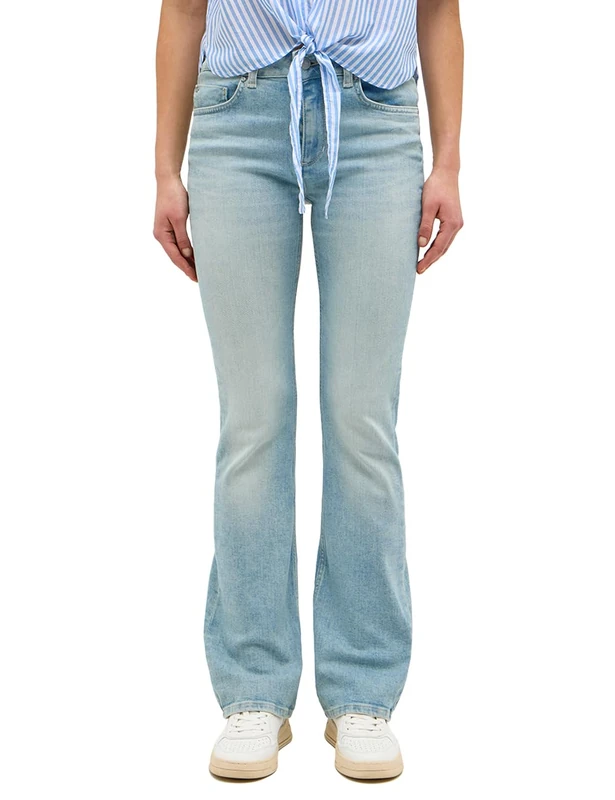 MUSTANG Women's Style Shelby Slim Boot Jeans, Blue, 33W x 36L