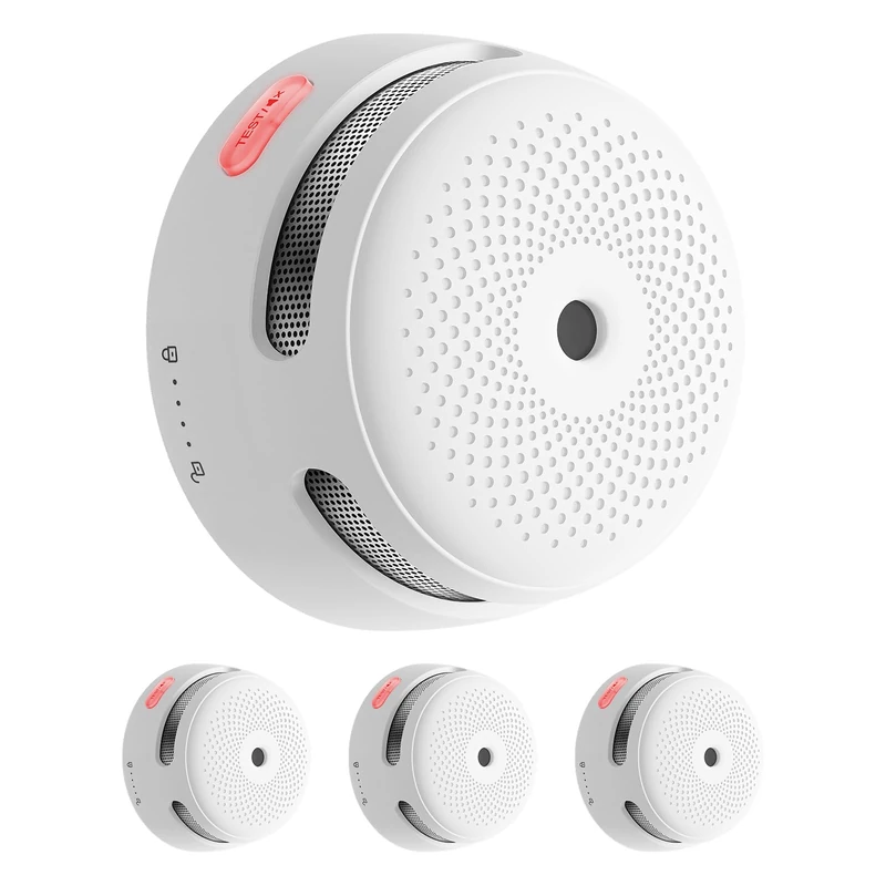 X-Sense Wi-Fi Smoke Alarm Detector Requires Base Station SBS50, Compatible with the X-Sense Home Security App, Compliant with EN 14604 Standard, XS01-M, 3-Pack