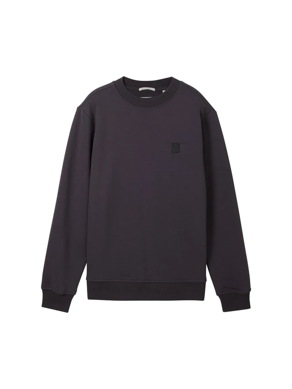 TOM TAILOR Boys' Children's Basic Crew Neck Sweatshirt, 29476 - Coal Grey, 12 Years