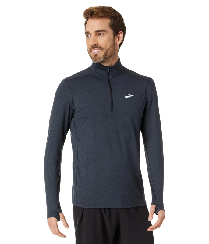 BROOKS 211492090 Dash 1/2 Zip 2.0 Sweatshirt Men's HTR Black Size 35