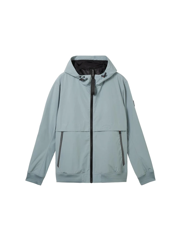 TOM TAILOR Men's 1040215 Jacket, 27475-Grey Mint, XL, 27475 - Grey Mint, XL