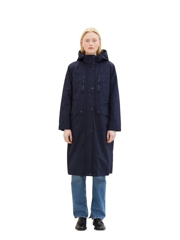 TOM TAILOR Denim Women's Coat, 10668 - Sky Captain Blue, M